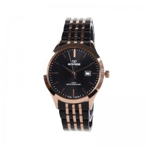MIRAGE 8738 Rosegold Black Steel Lady LDBBRBA